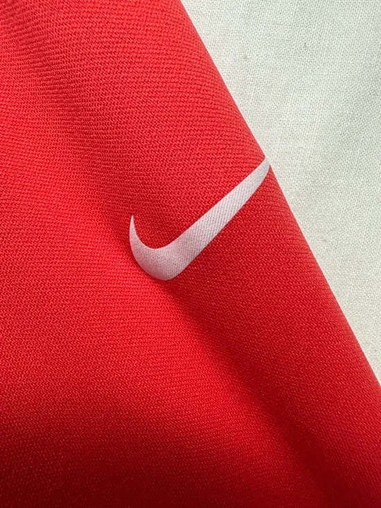 Nike Golf Pullover Mens Large Dri Fit 1/4 Zip Coral Black Blade Collar - Picture 6 of 9